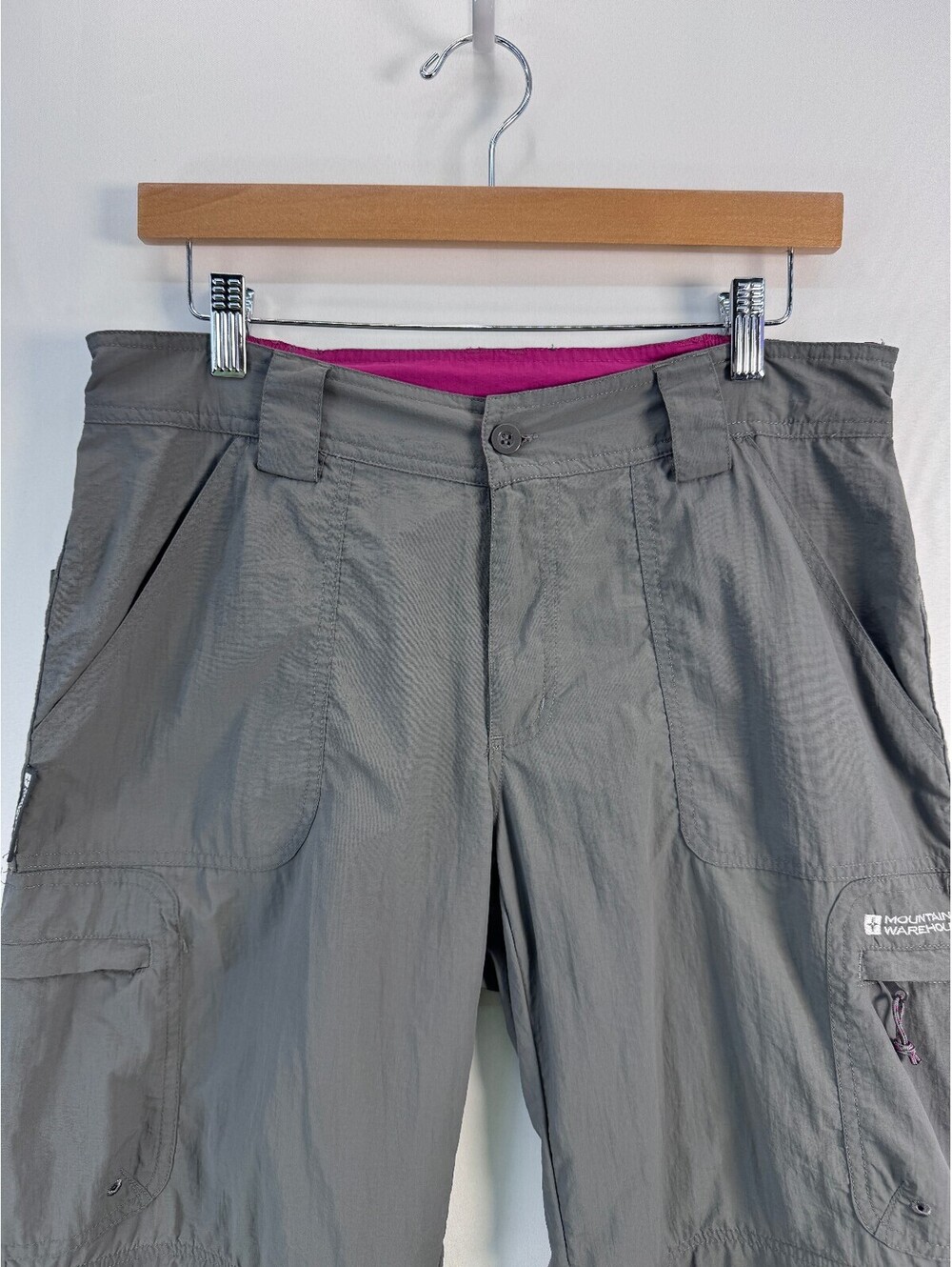 Mountain Warehouse Convertible Hiking Cargo Pants Zip Off Gorpcore Womens US 6 - Picture 3 of 9